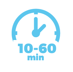 Możliwość ustawienia czasu zabiegu od 10-60 min 